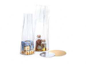 Bolsa Oppc con fondo cartón Oro y Plata 16 cm.