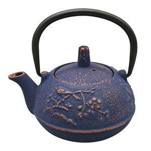 Tetsubin "Bird" Azul/cobre 0,3 litros