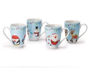 Taza "Snow Friends" 0.3l. porcelana c/surtidos