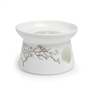 Calentador "White Cherry" Fine Bone China (A.8cm / Diam.12cm)