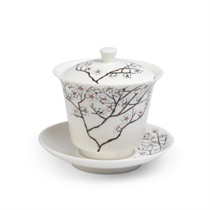 Gaiwan "White Cherry" 0,12l. porcelana