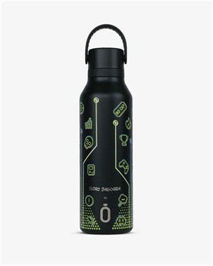 Termo Runbott Mii Pedro Baigorria 600ml. "Good Game" Negro