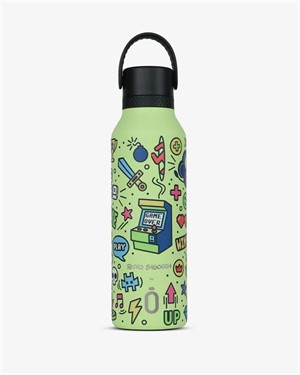 Termo Runbott Mii Pedro Baigorria 600ml."Retro Gamer" Verde