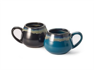 Taza café espresso "Everest" 0,05l. gres (2 colores)